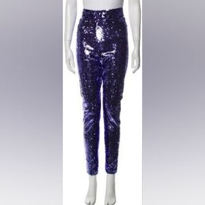 GUCCI sequin purple pants leggings